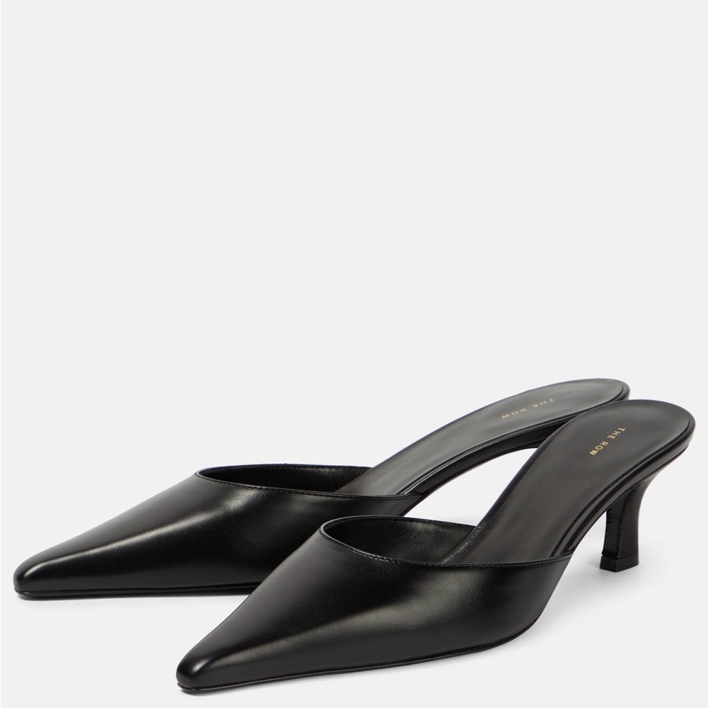 The row cybil mules in black